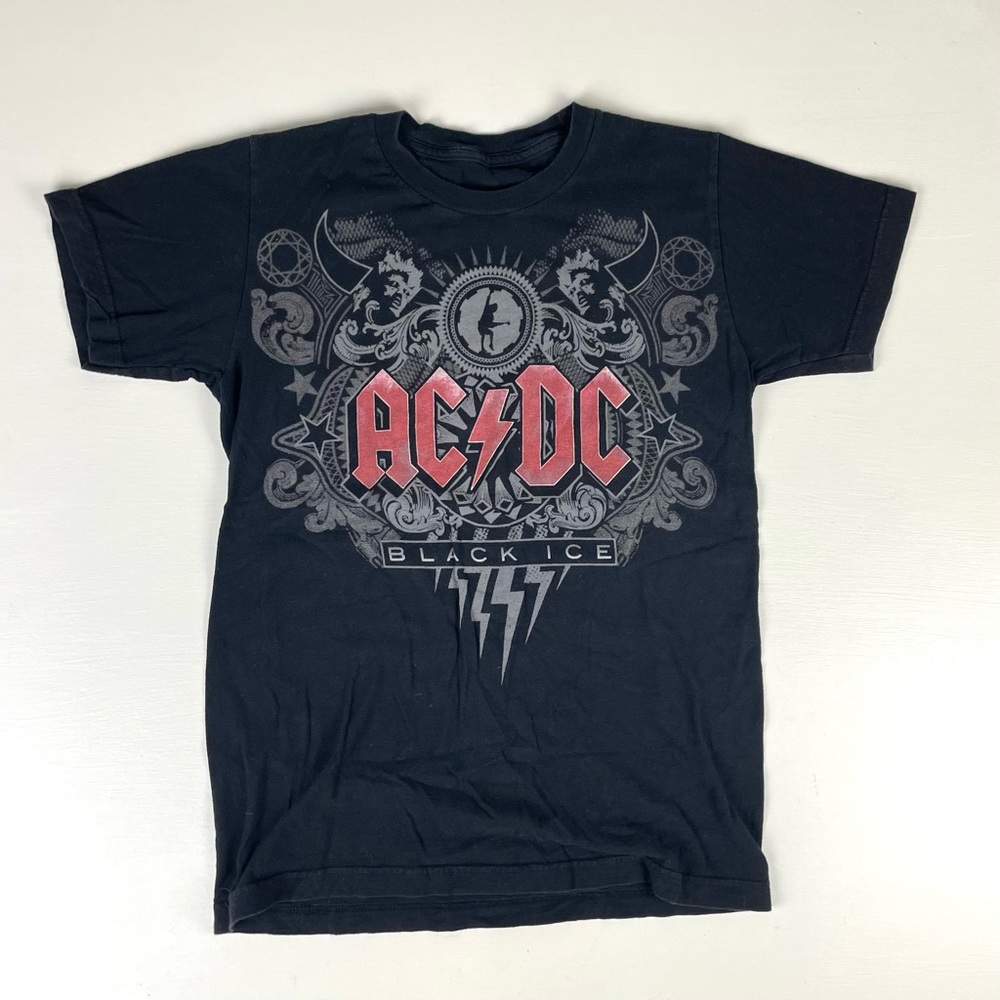 AC/DC Black Ice Band T Shirt Size Small Cotton